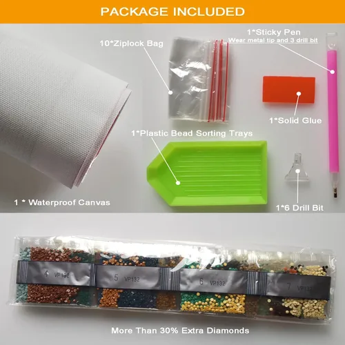 Miniatura 6 de Maripabon Kits de pintura 5D por números, bandera nacional, águila, militar, diamante completo, kit de arte de diamantes redondos, arte patriótico