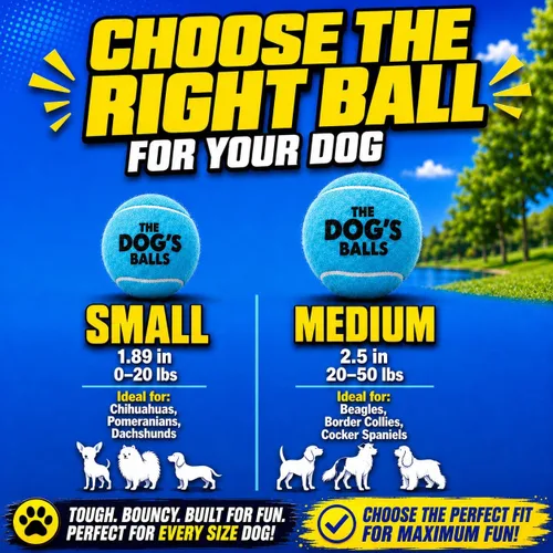 Miniatura 2 de The Little Dog's Balls - Pelotas de tenis para perros pequeños y cachorros, color azul, paquete de 6, pelotas de fieltro no abrasivas, núcleo