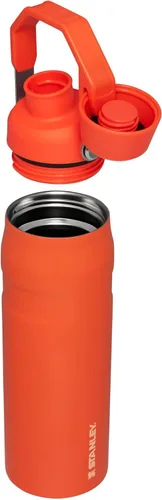 Miniatura 3 de STANLEY IceFlow - Botella de agua de flujo rápido de 24 onzas, tapa de boquilla en ángulo, ligera y a prueba de fugas para viajes y deportes, acero