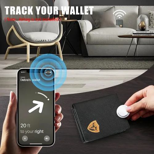 Miniatura 7 de Handadsume Genuino caballo loco cuero viaje regalo moneda bolsillo tarjeta caso largo organizador cadena Rfid monedero con broche para hombres