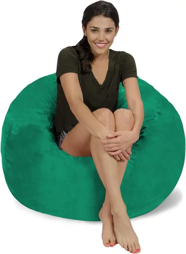 Miniatura 35 de Chill Sack Bean Bag Funda para silla, 3 pies, microgamuza - Oliva