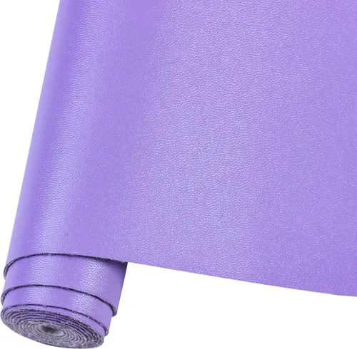 Miniatura 8 de Hojas de cuero sintético para manualidades, un rollo, superficie suave y lisa, hojas de tela de cuero sólido, 12 x 53 pulgadas (11.8 in x 53.1 in)