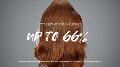 Miniatura 9 de Biotera Champú ultra grueso y voluminizador completo para cabello fino y flácido, añade volumen y plenitud con extracto de coco y café, mejora