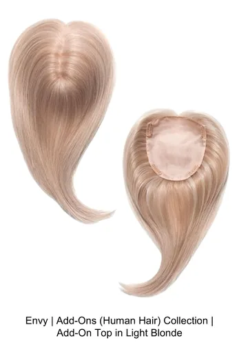 Miniatura 3 de ADD-ON TOP - Cubrecolchón de mezcla sintética de cabello humano/HF de Envy, paquete de 6 piezas: Topper, champú de lujo Mara Ray de 4 onzas