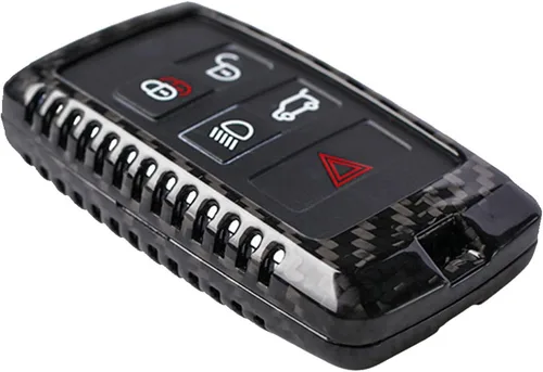 Miniatura 4 de Funda para llavero de fibra de carbono genuina para Land Rover Defender Discovery 5 Sport para Range Rover Evoque Sport Velar Vogue 2017-2023 Funda