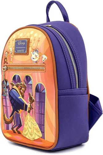 Miniatura 2 de Loungefly Disney Beauty and the Beast Ballroom Scene - Bolso de hombro con doble correa para mujer Multi