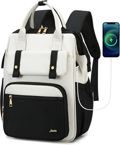 Miniatura 8 de Hidds - Mochila para laptop de mujer, mochila escolar universitaria, cartera para trabajo de negocios, bolsa de viaje, mochila para adolescentes