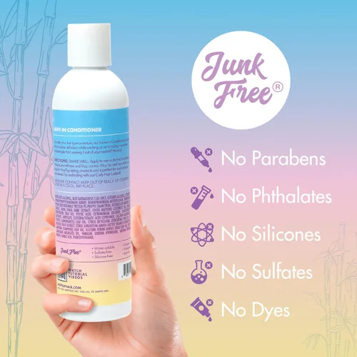 Miniatura 6 de MopTop Acondicionador sin enjuague para cabello natural, fino, grueso, ondulado, rizado y rizado natural, hidratante antiencrespamiento