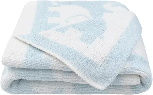 Miniatura 8 de Living Textiles Manta de Chenilla Gris Nubes Suave para Bebé Reversible de Alta Calidad Tejido Acogedor para el Mejor Confort - para Lactante, Niño