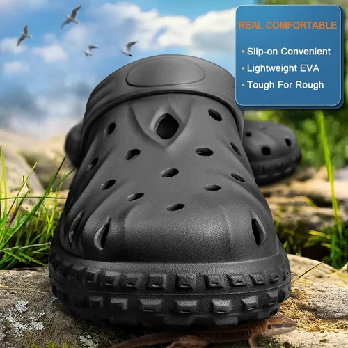 Miniatura 4 de BULLIANT Zuecos para Hombre, Sandalias de Mules Cómodas para Hombre y Mujer con Plantilla Acolchada y Soporte de Arco - EVA Ligera