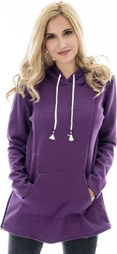 Miniatura 67 de Bearsland - Sudadera de lactancia y maternidad para mujer, con bolsillos y capucha