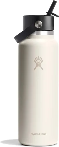 Miniatura 119 de Hydro Flask Botella de agua – Acero inoxidable aislado – Tapa flexible con popote de boca ancha, antiderrames, a prueba de fugas y recargable en 32