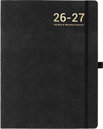 Miniatura 12 de Agenda 2026 – Agenda semanal y mensual 2026, enero de 2026 a diciembre de 2026, 8.5 x 11 pulgadas, cubierta de cuero 2026 con papel grueso, bolsillo