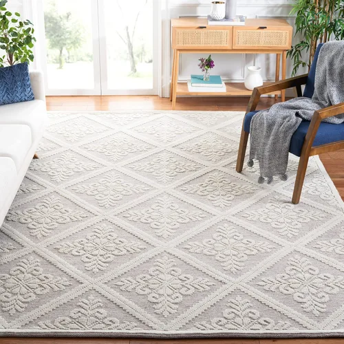 Miniatura 22 de SAFAVIEH Vermont Collection - Alfombra decorativa de 2 pies 3 pulgadas x 4 pies, color marfil, lana hecha a mano, ideal para zonas de alto tráfico