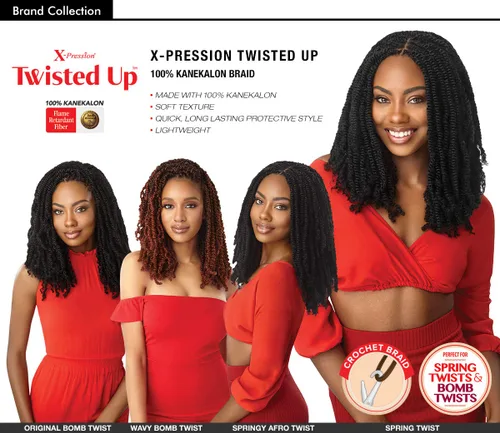 Miniatura 6 de ¡Ofertas de paquetes múltiples! Outre trenzado sintético – X Pression Twisted Up Spring Aro Twist 16