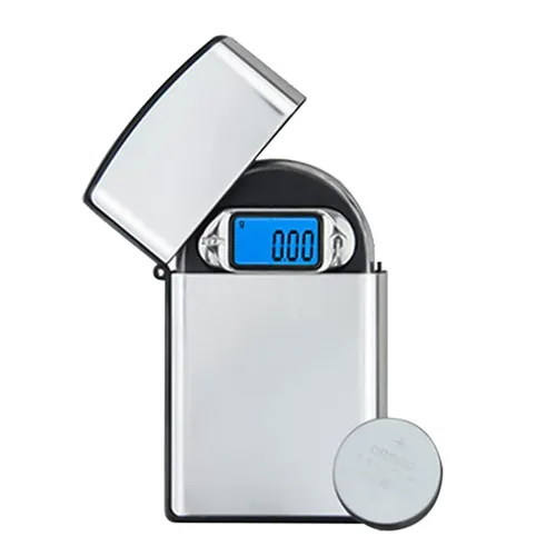 Báscula de bolsillo de precisión 3.53 oz/0.00 oz Escala digital de gramos pequeña escala de hierbas Mini báscula de alimentos Escala de joyería G Oz