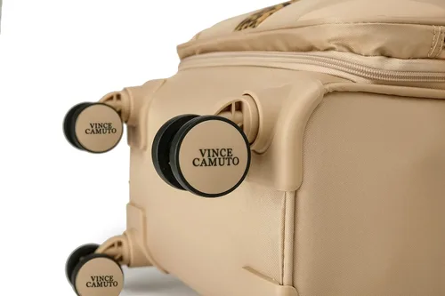 Miniatura 6 de Vince Camuto - Carrito rígido extensible y ligero con ruedas giratorias dobles, Bronceado, 2 Pc Set (2024)