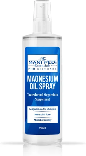 Spray de aceite de magnesio. Suplemento tópico de magnesio de absorción rápida. Ayuda a los músculos y las articulaciones, puede promover un mejor
