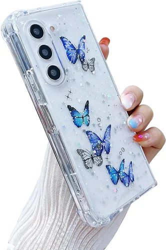 Miniatura 34 de Compatible con Samsung Galaxy Flip 4, funda transparente con flores secas prensadas, para mujeres y niñas, TPU suave a prueba de golpes, funda