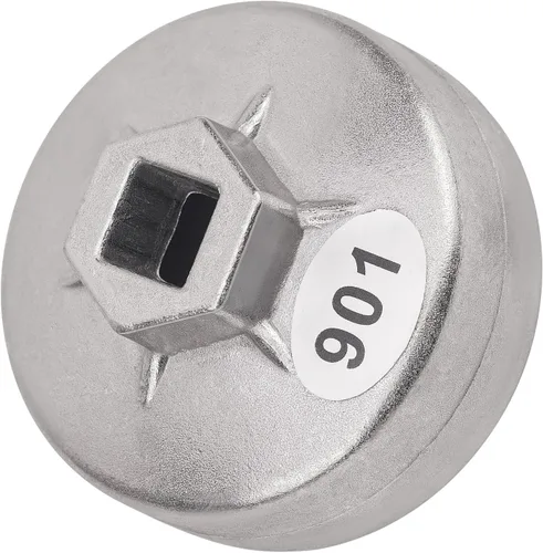 Miniatura 8 de AHL 901 Tapa 65mm Llave de filtro de aceite de 14 ranuras con accionamiento cuadrado de 1/2" Herramientas de extracción de filtro de aceite Juego