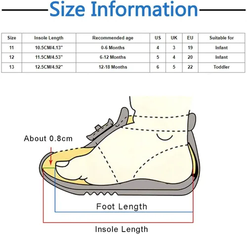 Miniatura 6 de Baby Sneakers Shoes Soft Sole Hook Loop Fashion Casual Shoes Princess Shoes Toddler Shoes Toddler Booties
