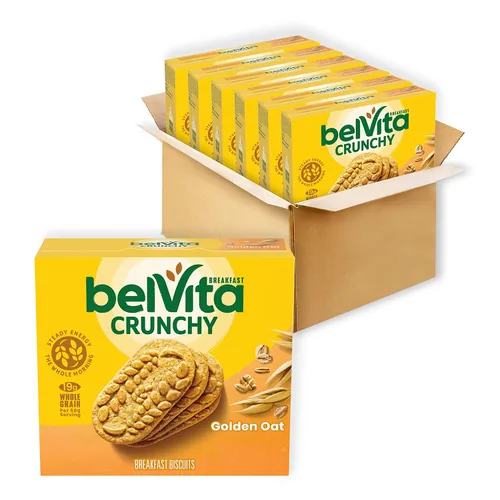 Miniatura 23 de belVita Barras de desayuno galletas, arándanos, 30 paquetes en total, 6 cajas (4 galletas por paquete)
