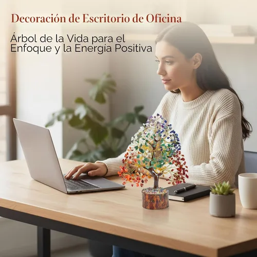 Miniatura 7 de El árbol de cristal original de 7 chakras, regalo de cumpleaños para mujeres, árbol de la vida de cristal curativo para hermana, regalos