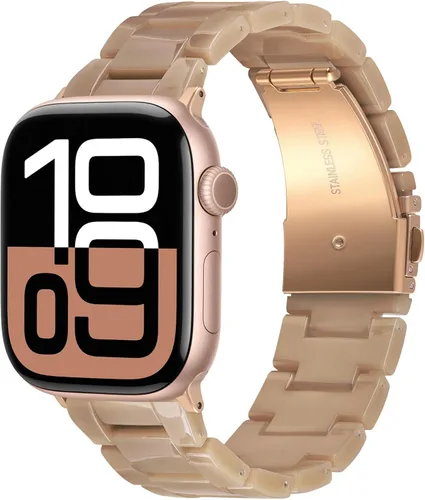 Miniatura 26 de V-MORO - Correas de resina compatibles con Apple Watch Series 11/10/9/8/7 y SE/6/5/4/3/2/1/SE3 de 1.49, 1.57, 1.61, 1.65 pulgadas, correa ligera