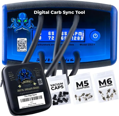 6 canales: el cuerpo del acelerador digital Digi Sync y la herramienta de sincronización de carbohidratos, sincronizador de carburador fácil de usar
