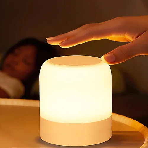 Luz nocturna portátil para bebé, luz de huevo de 3 colores para guardería, luz nocturna recargable para niños, pequeña lámpara inalámbrica de mesa y