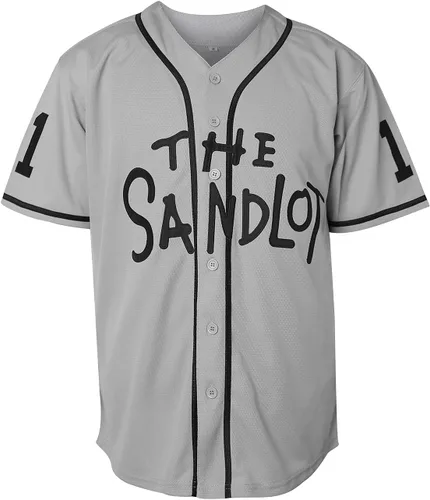 Miniatura 2 de The Sandlot Benny The Jet Rodriguez Michael Squints Palledorous Alan Yeah-Yeah McClennan Bel Air Jersey de Béisbol con Impresión 3D 11-gris