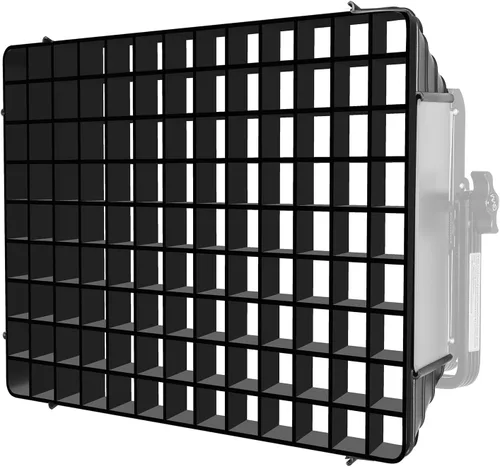 Miniatura 6 de GVM - Difusor plegable con rejilla de colmena para luz de video LED RGB 1500D, adecuado para iluminación de estudio, fotografía de retrato