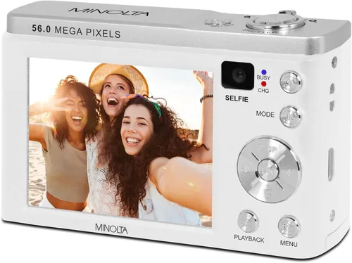 Miniatura 5 de Minolta MNB5Z - Cámara digital de doble lente de 56 MP con zoom óptico 5X y paquete de video Ultra HD de 5K con tarjeta de memoria de 32 GB +