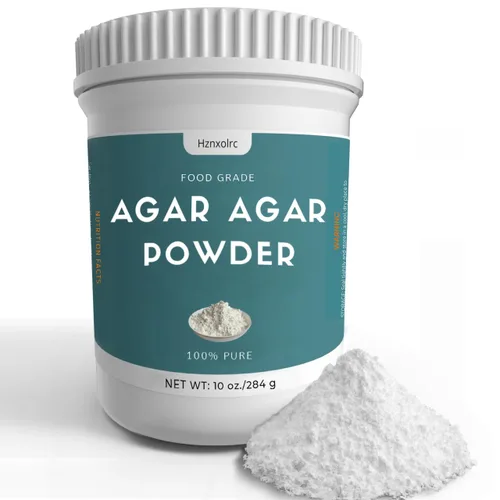 10 onzas de polvo de agar agar, 100% puro, espesante natural premium y agente gelificante, rico en fibra dietética, adecuado para hacer caramelos,