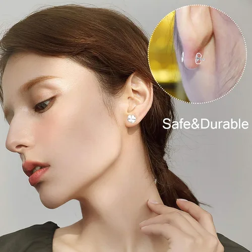 Miniatura 3 de N NOROCME 665 postes de aretes con pinzas de pegamento para joyas, fabricación de joyas de acero inoxidable, aretes hipoalergénicos y dorsos, aretes