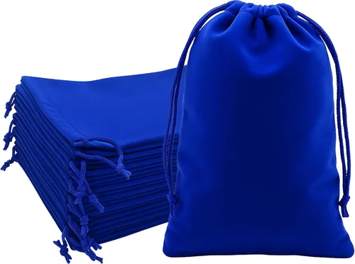 Miniatura 66 de Mandala Crafts Bolsas de terciopelo negro con cordón de 14 x 14 pulgadas, 10 bolsas grandes de terciopelo con cordón a granel para regalos de fiesta