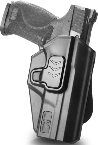 GUN & FLOWER Funda OWB para pistola Smith & Wesson SD9 VE y SD40 VE, funda de paleta de transporte para cintura exterior. Retención de nivel II con