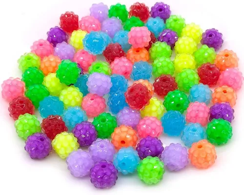 Miniatura 4 de Cuentas de diamantes de imitación de colores de 0.78 pulgadas, 0.63 pulgadas, 0.55 pulgadas, 0.394 pulgadas, 0.394 pulgadas, 0.394 pulgadas, 0.394