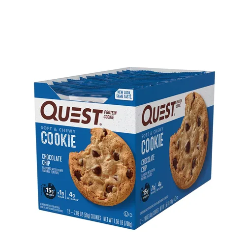 Miniatura 4 de Galleta de proteínas Quest Nutrition, aptas para la dieta Keto, rica en proteínas, baja en carbohidratos, sin soja.