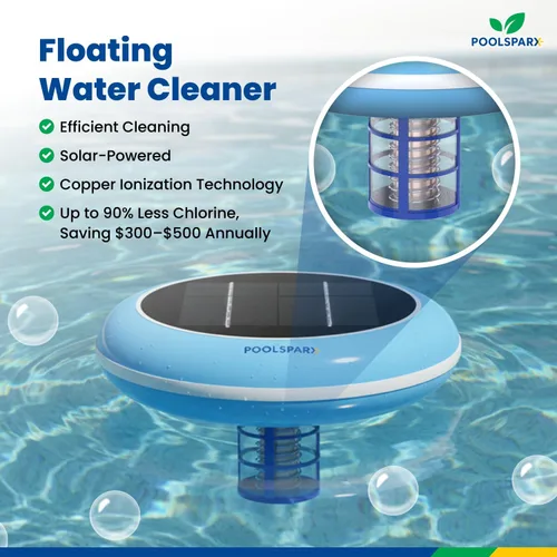 Miniatura 3 de Ionizador solar para piscinas: ionizador de cobre para piscinas elevadas y enterradas de hasta 45,000 galones, sistema de ionizador de piscina