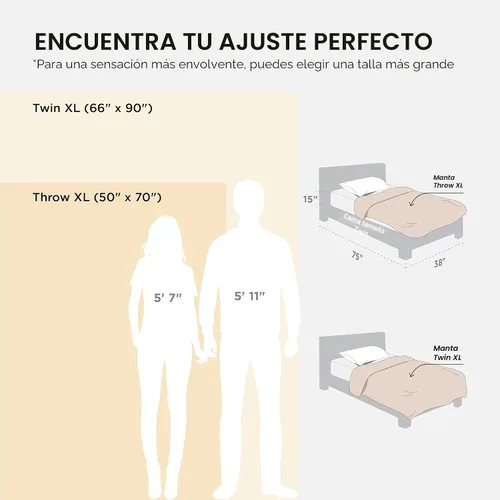 Miniatura 7 de Bedsure Gentlesoft - Manta de 100% algodón tamaño Twin XL para dormitorio universitario - Transpirable y suave, manta Twin de tejido waffle para 01