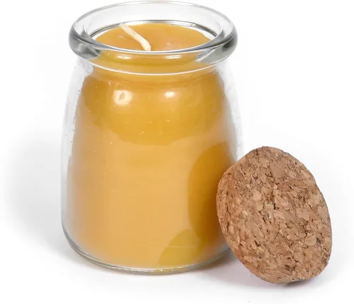 Miniatura 15 de BeeTheLight Vela de Cera de Abeja en Tarro - 100% Cera de Abeja Pura de EE.UU. en Recipiente de Vidrio - Vainilla y Miel