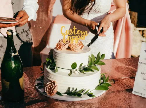 Miniatura 6 de EDSG Decoración personalizada para tartas, decoración personalizada de doble cara con purpurina para tartas con cualquier número de texto, 11 Oro
