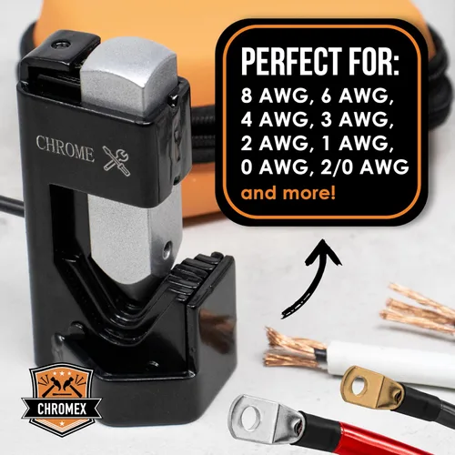 Miniatura 3 de Crimpadora de cables de batería - Herramienta de prensado de martillo con bolsa de almacenamiento