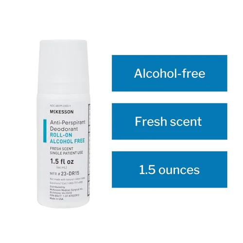 Miniatura 3 de McKesson Desodorante antitranspirante Roll-On Stick [Paquete de 96] a granel, tamaño mini de viaje, sin alcohol, aroma fresco, 1.5 onzas líquidas