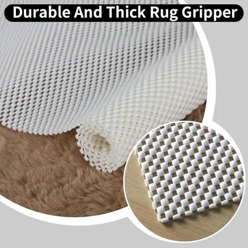 Miniatura 3 de FestiCorp Almohadillas antideslizantes para alfombras de 2 x 3 pies, con agarre antideslizante, para debajo de alfombras y suelos de superficie dura