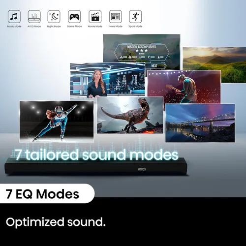 Miniatura 7 de Hisense AX3100Q Barra de Sonido de 3.1 Canales con Subwoofer Inalámbrico, Dolby Atmos, DTS:X, Bluetooth 5.3, Compatible con Roku TV