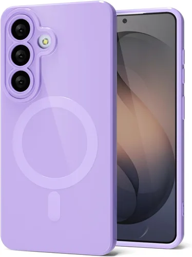 Miniatura 64 de Svanove para Samsung Galaxy S22 Funda de teléfono de silicona magnética, compatible con Magsafe, linda para mujeres, brillante color brillante, gel