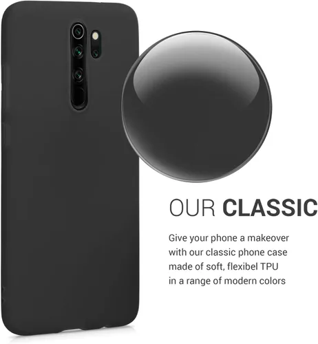 Miniatura 3 de kwmobile Funda compatible con Xiaomi Redmi Note 8 Pro - Funda protectora de silicona TPU suave y delgada - Negro mate