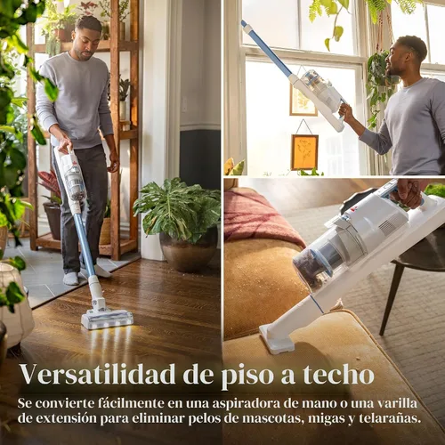 Miniatura 4 de Bissell PowerClean 200W - Aspiradora inalámbrica autosostenida con rollo de cepillo sin enredos, batería removible, montaje en pared, herramienta